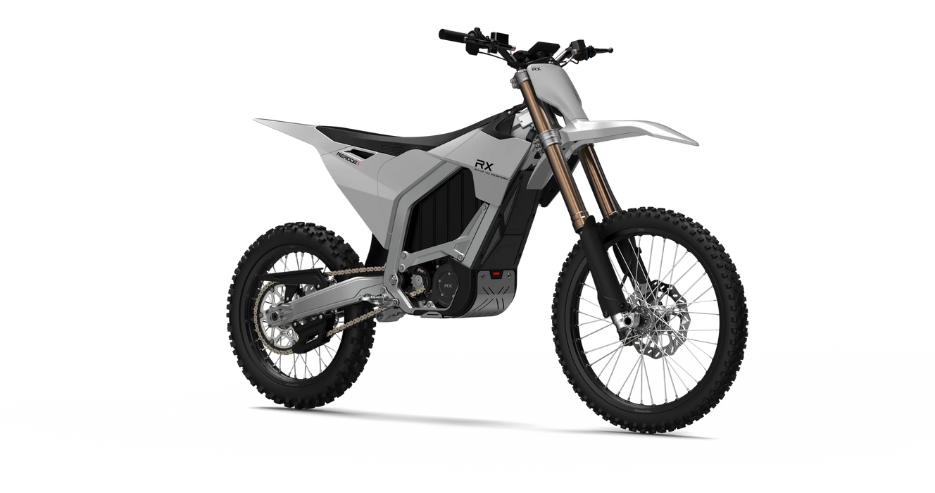 Rerode RX electric off-road motorcycle — official left-side view